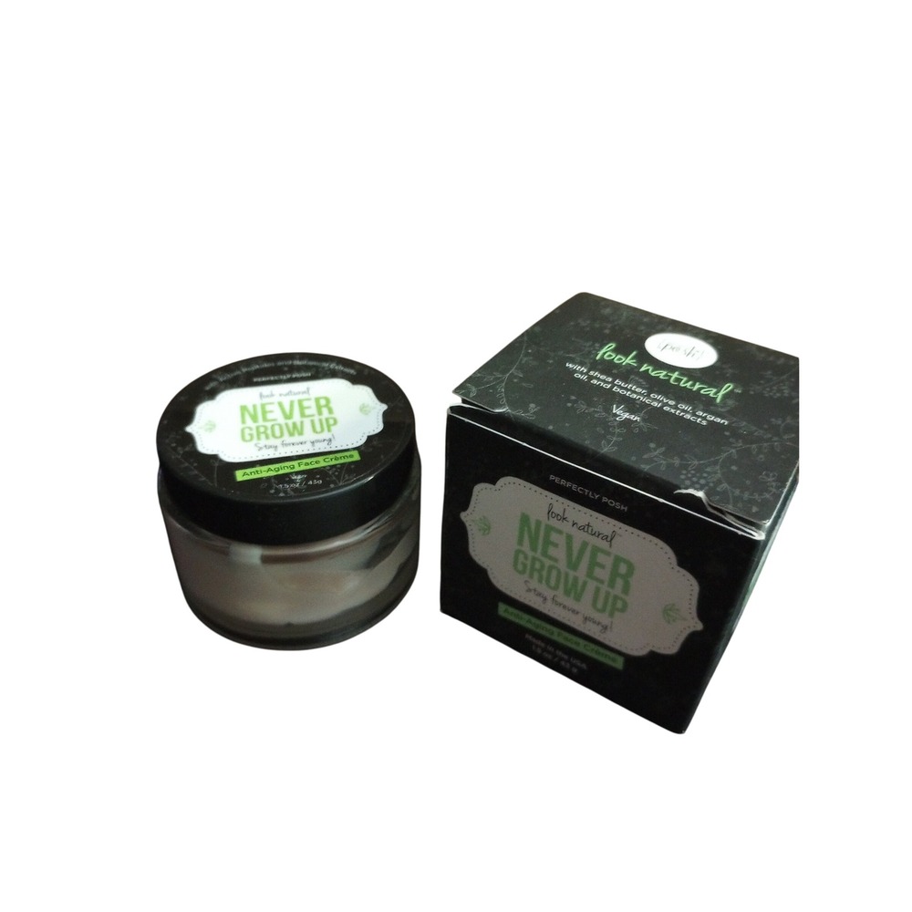 OPEN BOX Perfectly Posh Never Grow Up Anti-Aging Face Creme 1.5oz Moisturizer